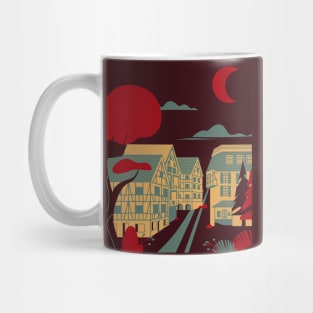 Blood moon town Mug